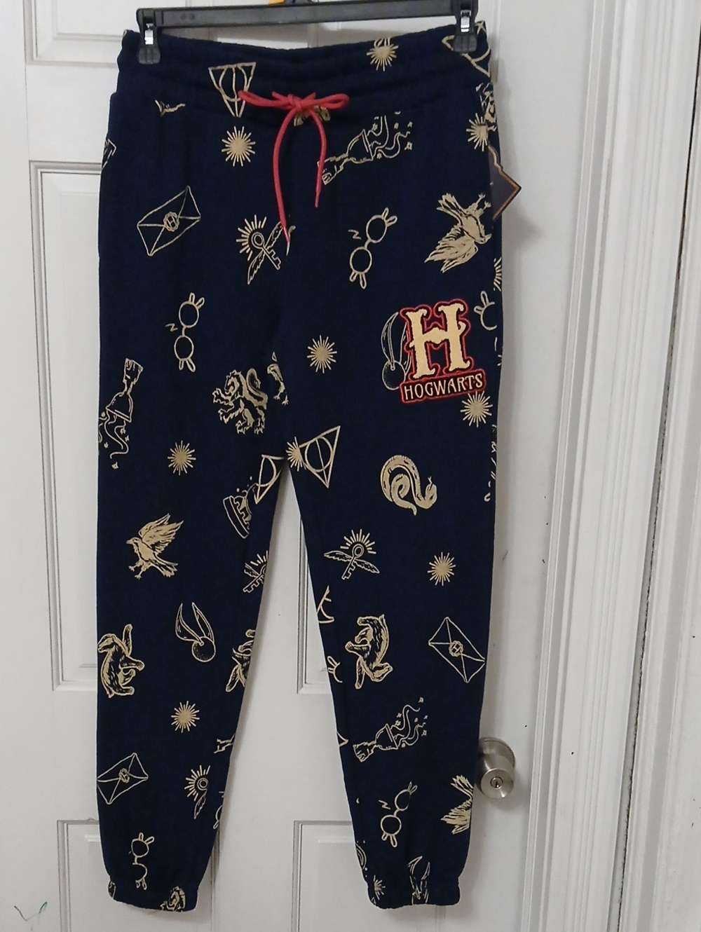 Warner Bros. Hogwarts Navy & Gold Jogger Track Pants